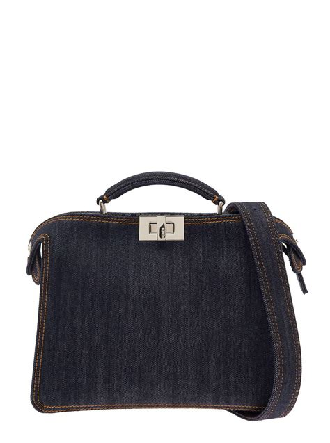 fendi peekaboo small light green|fendi denim peekaboo.